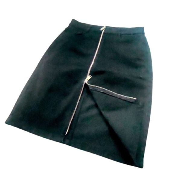 DYNAMITE BLACK STRETCH PENCIL FRONT ZIPPER SKIRT SIZE M - Picture 10 of 10